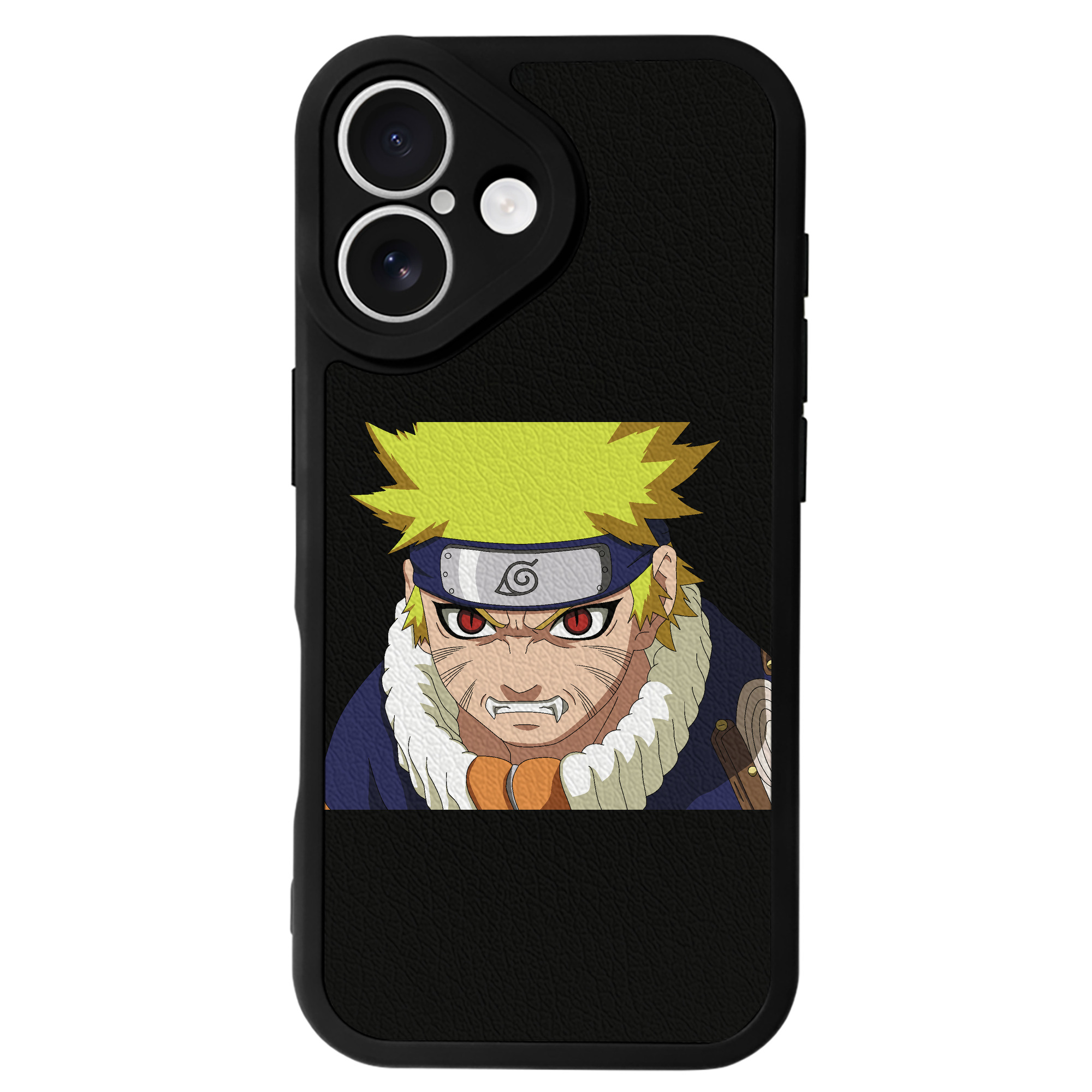 （画像用） NARUTO -ナルト- うずまき ナルト Uzumaki Naruto 【iPhone 16シリーズ対応】シリコンスマホケース（レザー調） 材質：シリコン